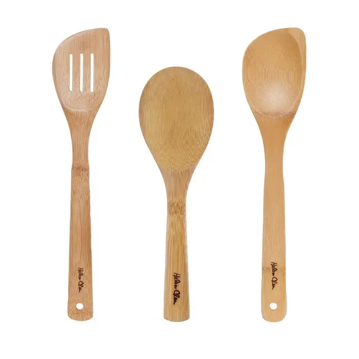 Helen's Asian Kitchen Bamboo Stir Fry Tools, 3 pc set